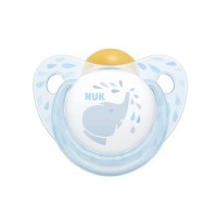 Πιπίλα Από Καουτσούκ Με Θήκη Για 0-6 Μηνών - Nuk Baby Rose & Blue - 1 Τεμάχιο