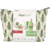 Optima Promo Aloe Dent Strawberry Childrens Toothpaste 3 Years+ Οδοντόκρεμα για Παιδιά 50ml & Triple Action Toothpaste 100ml & Mouthwash 250ml & Δώρο Νεσεσέρ