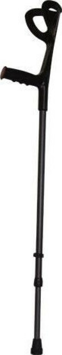 Johns Βακτηρία Αγκώνος Αλουμινίου, Ανοιχτού Βραχίωνα, Ρυθμιζόμενου Ύψους *(15250) χρώμα: μαύρο, ζεύγος