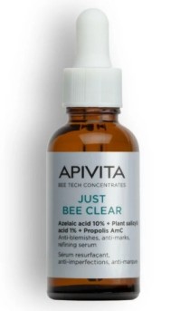 Apivita Just Bee Clear Ορός Ακμής  Μείωση Ατελειών & Σημαδιών 30ml