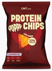 Protein Pop Chips Barbecue Πρωτεϊνικά Τσιπς 33% Πρωτεΐνη 50g Χωρίς Τηγάνισμα & Χαμηλά Λιπαρά