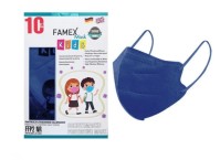 Famex Mask Kids Παιδικές Μάσκες Προστασίας FFP2 NR Μπλε 10 τεμάχια
