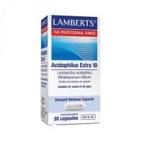 Lamberts Acidophilus Extra10 (Milk Free) για Άτομα που Πάσχουν από Διαταραχή της Ισορροπίας της Εντερικής Χλωρίδας, 30caps