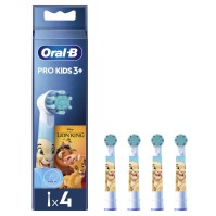 Oral-B Pro Kids Βασιλιάς Των Λιονταριών Ανταλλακτικές Κεφαλές Ηλεκτρικής Οδοντόβουρτσας για 3m+ 4τμχ