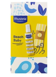 Mustela Αδιάβροχο Βρεφικό Αντηλιακό Spray για Πρόσωπο & Σώμα SPF50  200ml & Πετσέτα Θαλάσσης