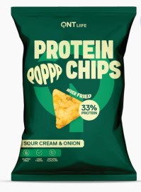 Protein Pop Chips Πρωτεϊνικά Τσιπς χωρίς Ενοχές 50g 33% Πρωτεΐνη, Όχι Τηγάνισμα