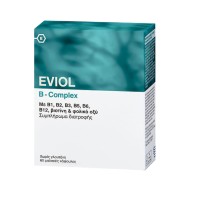 Eviol B-Complex Συμπλήρωμα Συμπλέγματος Βιταμίνης B για τη Φυσιολογική Λειτουργία του Νευρικού Συστήματος 60 Μαλακές Κάψουλες