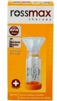 Rossmax Valved Holding Chamber Θάλαμος εισπνοής για Παιδιά (1-5 years)