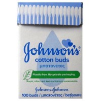 Johnsons Baby Cotton Buds Μπατονέτες Βαμβακιού 100 Τεμάχια