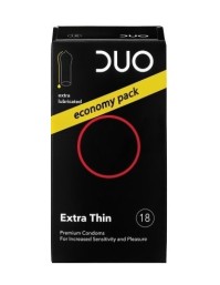 Dυο Thin Extra Lubricated Προφυλακτικά Πολύ Λεπτά, για Προστασία & Απόλαυση, 18τμχ