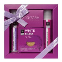 Bodyfarm  White Musk Mini Σετ Περιποίησης με Αφρόλουτρο White Musk 50ml & Γαλάκτωμα White Musk 50ml & Σαπούνι White Musk 110gr