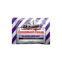 Fishermans Friend Καραμέλες με Γεύση Μαύρου Φραγκοστάφυλλου & Άρωμα Μινθόλης, Χωρίς ζάχαρη. 25gr
