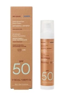 Korres Red Grape Daily Sunscreen Face Cream SPF50 Αντηλιακή Κατά των Πανάδων 50ml