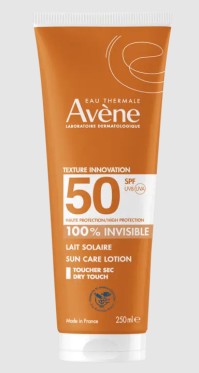 Avene Lait Solaire Αντιηλιακό Γαλάκτωμα Σώματος 100% Invisible SPF50+, 250ml