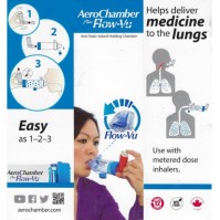 AEROCHAMBER Plus Flow-Vu Anti-Static Αεροθάλαμος Εισπνοών με Επιστόμιο για Ενήλικες 1τμχ