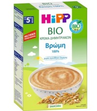 Hipp Bio Κρέμα Δημητριακών Βρώμη βιολογικής καλλιέργειας με Γλουτένη 5m+, 200g