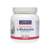 Lamberts L-Glutamine Powder, Συμπλήρωμα Γλουταμίνης σε Σκόνη για την Καλή Λειτουργία του Εντέρου, 500g