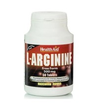 Health Aid L-Arginine 500mg, Αργινίνη 60 Tabs