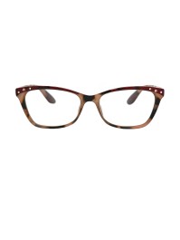 Frog Optical Γυαλιά Πρεσβυωπίας Μπορντό με Strass - Animal Print Χρώμα, Code:F341 +4.00