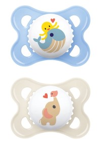 Mam Original Ορθοδοντική Πιπίλα Σιλικόνης με Θηλή Skinsoft 100SB για 2-6 μηνών Μπλε, 2τμχ