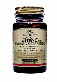 Solgar Ester C 1000mg Συμπλήρωμα Διατροφής Βιταμίνη C για Ενίσχυση του Ανοσοποιητικού που Απορροφάται 4 Φορές Περισσότερο, 30tabs