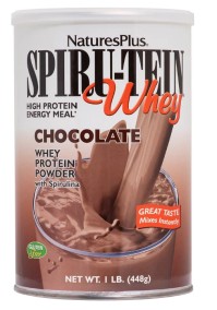 Natures Plus Spiru Tein Whey Chocolate Πρωτεϊνούχο Πολυβιταμινούχο Shake με Γεύση Σοκολάτα, 448 gr