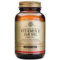 Solgar Vitamin E 400 IU, Προσφέρει Ισχυρή Αντιοξειδωτική Δράση Και  Είναι Ιδιαίτερα Χρήσιμη Για Την Διατήρηση Της Καλής Υγείας Του Καρδιαγγειακού Συστήματος. 50 Μαλακές Κάψουλες
