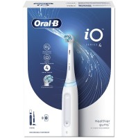 Oral-B iO Series 4 Magnetic White Ηλεκτρική Οδοντόβουρτσα με Θήκη Ταξιδίου Λευκή 1τμχ