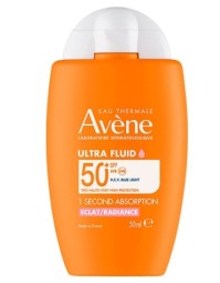 Avene Ultra Fluid Radiance SPF50+ Αντηλιακό Προσώπου για Λάμψη & Αντιγήρανση 50ml
