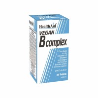 Health Aid Vegan B-Complex Συμπλήρωμα Διατροφής Με Σύμπλεγμα Βιταμινών Β 60 Φυτικές Κάψουλες