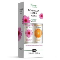 Power Health Promo Echinacea Extra Stevia 20 Αναβράζοντα Δισκία + Δώρο Vitamin C 500mg 20 eff. tabs