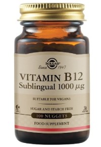 Solgar Vitamin B12 1000 mg Συμπλήρωμα Διατροφής με Βιταμίνη  B12, 100 Μασώμενα Δισκία