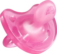 Chicco Ορθοδοντική Πιπίλα Σιλικόνης για 6-16 μηνών με Θήκη Pink