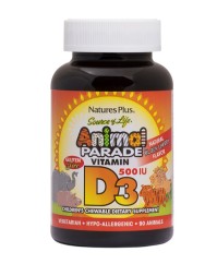 Natures Plus Animal Parade Vitamin D3 90 Μασώμενες Ταμπλέτες