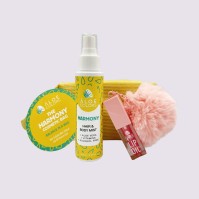 Aloe Colors The Harmony Bag – Hair & Body Mist 100ml, Lip Oil Charm 5ml & Μπρελόκ Pom Pon