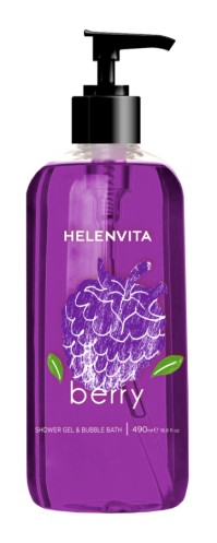 Helenvita Shower Gel εμπλουτισμένο με εκχυλίσματα Μύρτιλου, 490ml