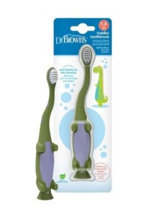 Dr. Browns Οδοντόβουρτσα 1-4 Ετών, Πράσινος Δεινόσαυρος 1 τμχ