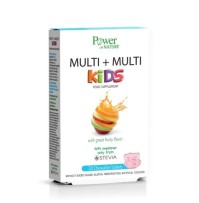 Power Health Multi + Multi Kids Stevia με Φρουτένια Γεύση 30 Μασώμενα Δισκία