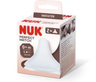 Nuk Perfect Match Θηλή Σιλικόνης Μέγεθος SMALL 0m+, 2τεμ