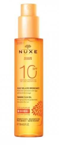 Nuxe Sun Tanning Oil - Λάδι Μαυρίσματος για το Πρόσωπο και το Σώμα SPF10 150ml