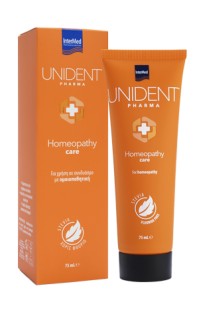 Intermed Unident Pharma Homeopathy Care Καθημερινή Οδοντόκρεμα Κατάλληλη για Ομοιοπαθητική, 75ml