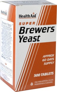 Health Aid Brewers Years 300mg Μαγιά Μπύρας, 500tabs