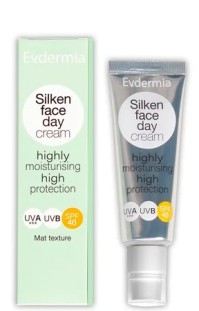 Evdermia Silken Face Day Cream SPF40 Ενυδατική Αντηλιακή Κρέμα Προσώπου, 50ml