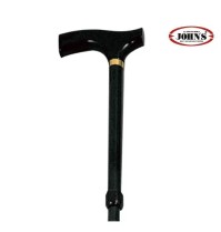Johns Μπαστούνι Σπαστό Ρυθμιζόμενου Ύψους με Λαβή Τ Bronze 26101 (χρώμα:μαυρο)