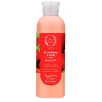 Fresh Line Strawberry Cream Shortcake Body Milk, Φράουλα και Γάλα Γαλάκτωμα Σώματος 200ml