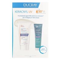 Ducray Promo Keracnyl UV Anti-Blemish Fluid Λιπαρό Δέρμα με Τάση Ακμής Spf50+, 50ml & Foaming Gel Face Body 100ml