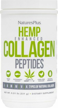 Natures Plus Hemp Collagen Peptides Powder-  Πεπτίδια Κολλαγόνου σε Σκόνη από Κάνναβη  231 gr