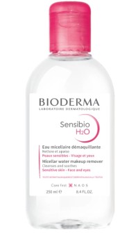 Bioderma Sensibio Micellaire H2O Καταπραϋντικό Νερό Καθαρισμού, Κατάλληλο για Πρόσωπο, Μάτια & Χείλη, για Ευαίσθητο Δέρμα 250ml