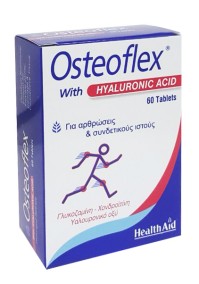 Health Aid Osteoflex Hyaluronic Συμπλήρωμα Διατροφής με Γλυκοζαμίνη, Χονδροϊτίνη & Υαλουρονικό Οξύ για Οστεοαρθρίτιδα & Υγιή Συνδετικό Ιστό 60 Ταμπλέτες