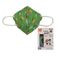 Famex Mask Kids Παιδικές Μάσκες Προστασίας FFP2 NR Soccer 10 τεμάχια